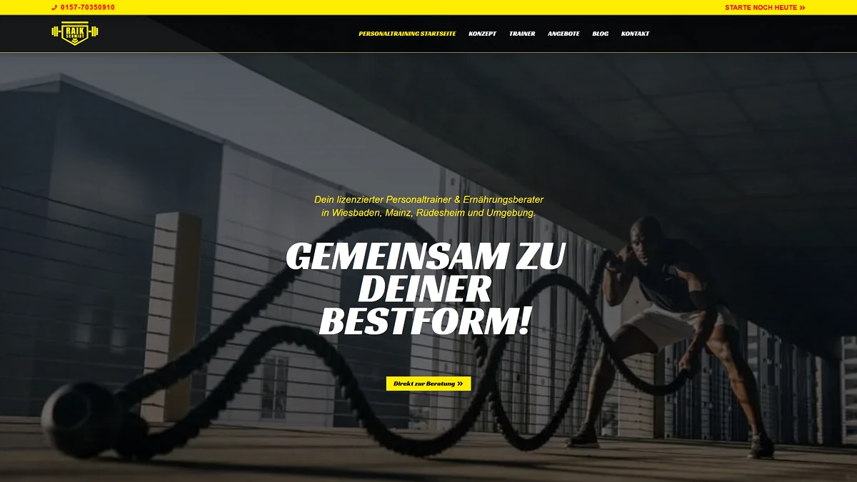 Moderne Webentwicklung – Beispiel Startseite Screenshot Webentwicklung – Screenshot einer modernen Startseite